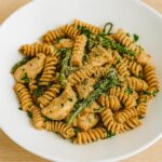 Lemon Chili Pasta with Chicken and Broccolini
